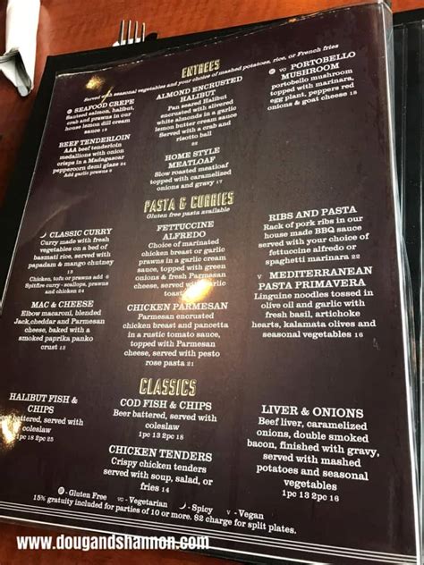 Menu At Spitfire Grill Restaurant Sidney