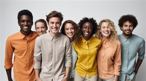 Premium Photo A Group Of People With Orange Shirts And Orange Shirts