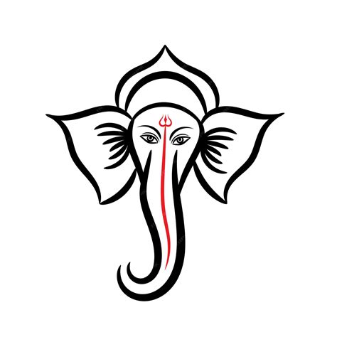 Premium Vector Lord Ganesha Outline Symbol