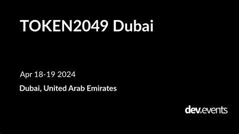 TOKEN2049 Dubai