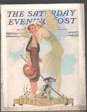 Saturday Evening Post Norman Rockwell Cover Pulp Fiction Vg