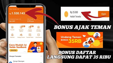 Bonus Daftar Rp Bonus Undang Teman Event Bank Digital