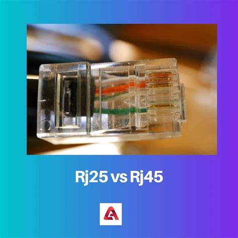 Rj25 против Rj45 разница и сравнение