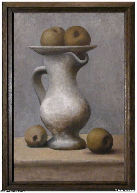 Reproduções De Pinturas Nature morte au pichet et aux pommes por Pablo