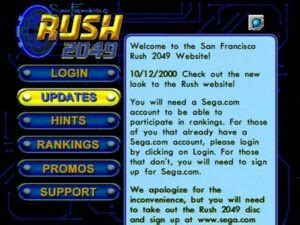 San Francisco Rush 2049 Website & Rankings Restored! : Dreamcast Live