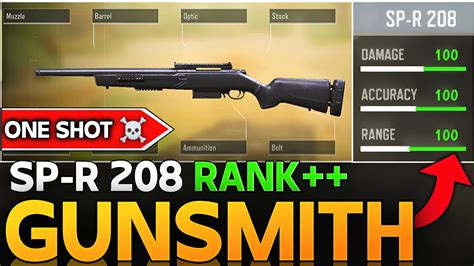 “one Shot” Sp R 208 Best Rank Gunsmith In Call Of Duty Mobile Best Sp