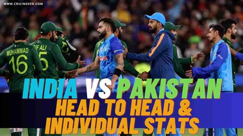 India Vs Pakistan Odi Head To Head Stats Cricindeed