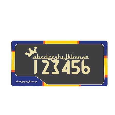 Premium Vector Motorcycle Part Plate Number