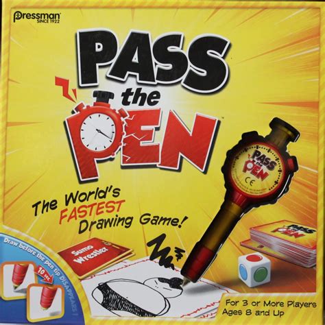 Pass The Pen Board Game Team Toyboxes