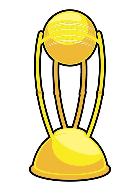 Cricket Trophy Design Isolated 51065636 Vector Art At Vecteezy