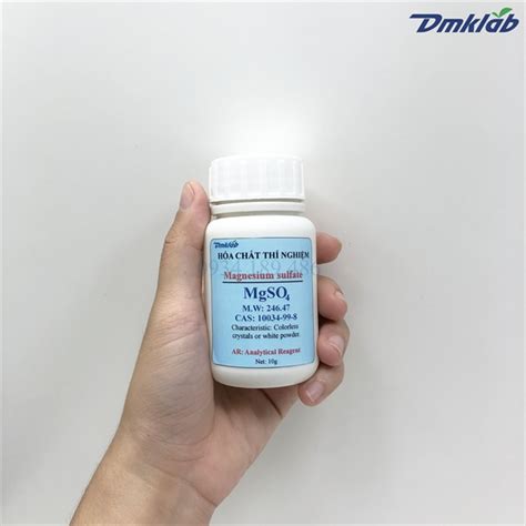 Magnesium sulfate (MgSO4) rắn 10 gam