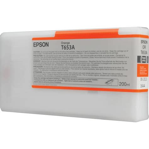 Epson UltraChrome HDR Orange Ink Cartridge T653A00 For The Stylus Pro