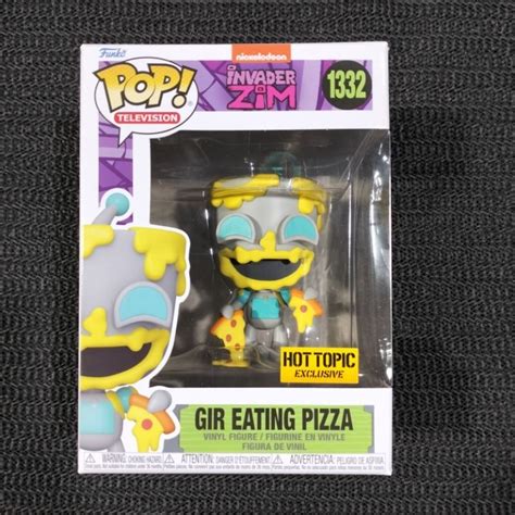 Jual Funko Pop Nickelodeon Invader Zim Gir Eating Pizza 1332 Hot