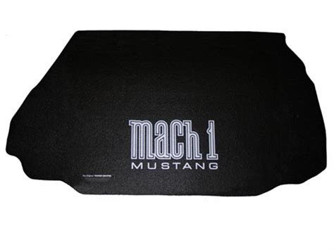 Fender Gripper® Custom Trunk Mat Liner 1994 2004 Ford Mustang Coupe Mach 1 Logo Tm211694