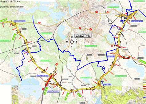 Obwodnica Olsztyna Mapa Mapa