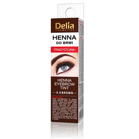 Delia Cosmetics Tradycyjna henna do brwi Brązowa 12700656658 Allegro pl