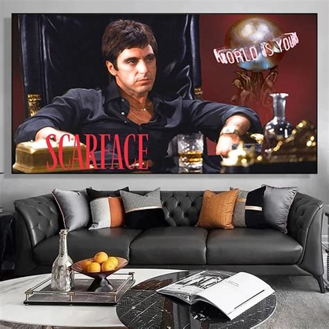 The World Is Yours Scarface Motivational Quotes Poster And Print Tony