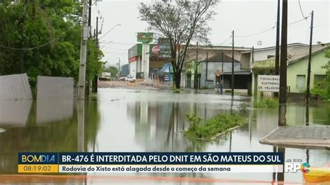 Br 476 é Interditada Em São Mateus Do Sul Veja Desvios Campos Gerais