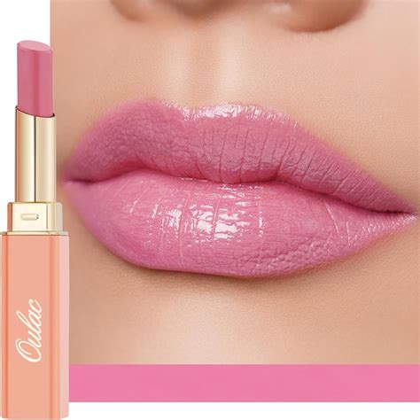 Oulac Warm Pink Lipstick Moisture Shine Hydrating Lipstick Tinted