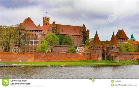 Malbork Poland Marienburg Panorama Of Castle Stock Photo Image Of