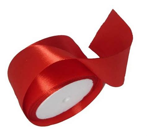 Plain Red Polyester Satin Ribbon At Rs 35 Roll In New Delhi ID