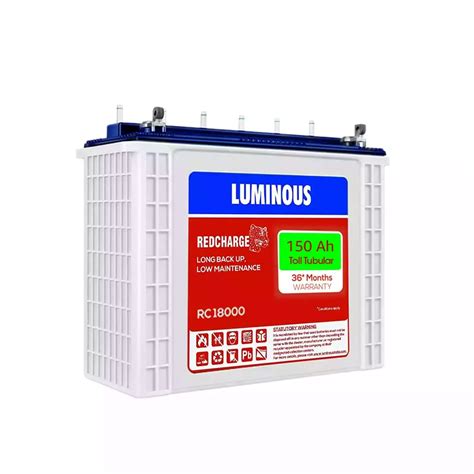 Buy Luminous RC18000 150Ah Inverter Battery Online In India At Best Prices