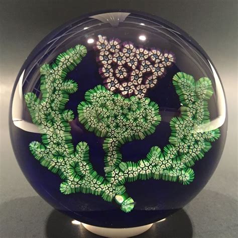 Rare Paul Ysart Art Glass Paperweight Complex Millefiori Scottish