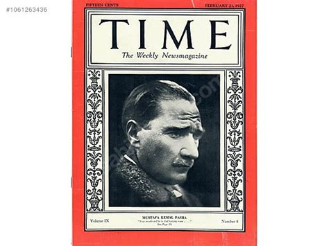 MUSTAFA KEMAL ATATÜRK TIME DERGİSİ 1927 ORJİNAL sahibinden comda