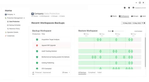 Smartsheet Backup And Restore FluentPro Backup Software