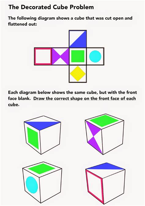 1001 Math Problems Spatial Puzzles 3d