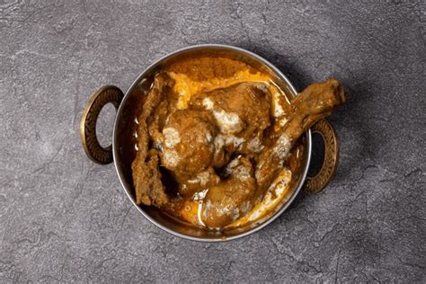 Chicken Roast Karahi Korma Masala Gravy Over Royalty Free