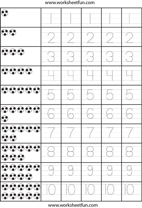 Number Tracing Worksheets Pdf