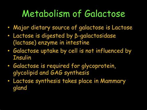 Fructose And Galactose Metabolism Ppt