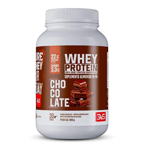 Whey Protein 100 Concentrado 900g Sabor Chocolate 3VS Linha Saúde