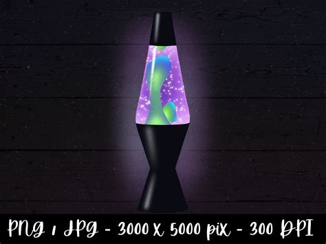 Black Lava Lamp Png Retro Clipart S Png Lava Lamp Digital Etsy