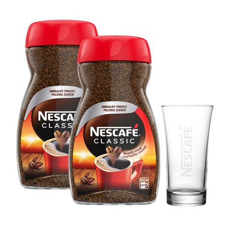 Kawa Rozpuszczalna Nescafe Classic 200g X2 Szklanka GRATIS