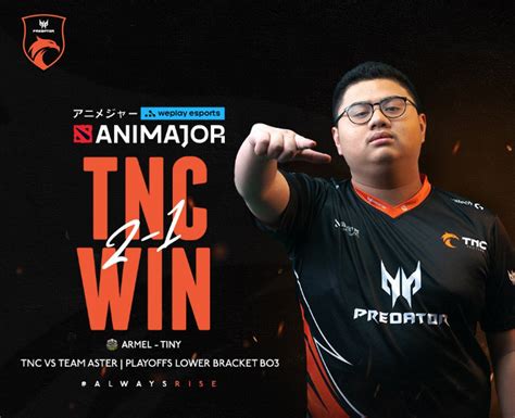 Dota Weplay Animajor Tnc Eliminates Team Aster