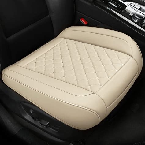 2pcs Car Seat Cover Bottom Pu Leather Car Front Seat Bottom Covers Seat Cushions Protector