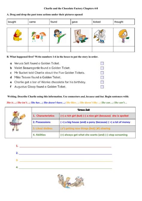 Charlie And The Chocolate Factory Worksheets Printable 159 Lyana Worksheets