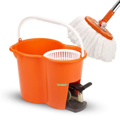 Buy Royalford Easy Spin Mop And Bucket Set Pedel 360 Degree