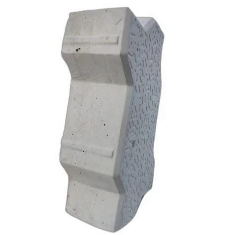 Concrete Grey Zig Zag Paver Blocks Dimensions 12x4x2 Inches At Rs 38