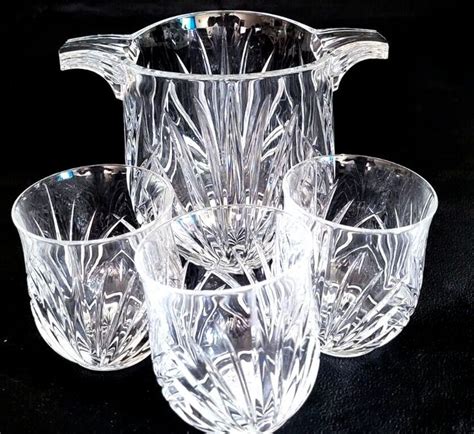 Vintage Ice Bucket Cristal D Arques Durand French Lead Crystal Glass