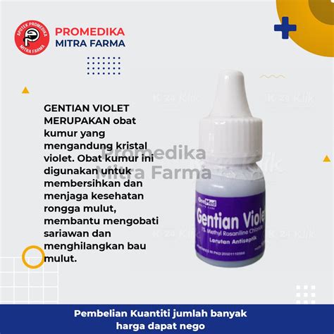 Jual Gentian Violet Ml Botol Obat Sariawan Obat Bibir Pecah