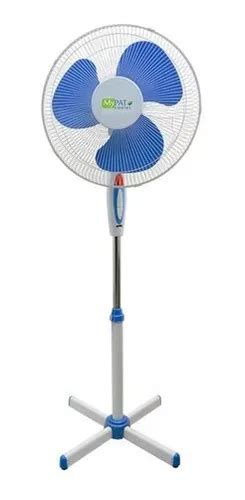 Ventilador De Pie Pedestal Oscilante De 16 Pulgadas 3 Aspas Azul