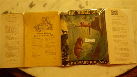 The Jungle Book By Rudyard Kipling In Color Dustjacket Illustrated By