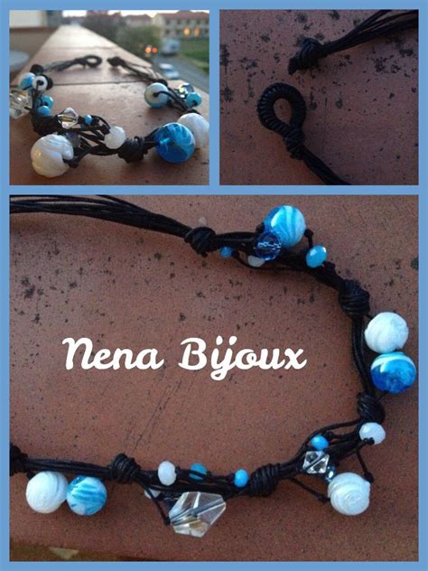 Collana nera e azzurra !!! I RUSTICI | Charm bracelet, Jewelry, Bracelets