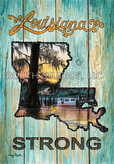 Louisiana Art Print Louisiana Strong Art Print Cajun Swamp Etsy