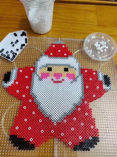 Santa Claus Perler Bead Pattern Bead Skin Bright