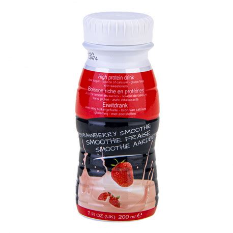 Protéika smoothie fraise riche en protéines source de calcium 200 ml