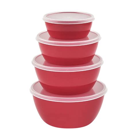 Moocorvic Large Stackable Plastic Mixing Bowls with Airtight Lids for Kitchen, Baking & Food ...